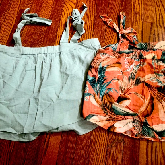 Linen Camisole Flowy Tops - Picture 1 of 3